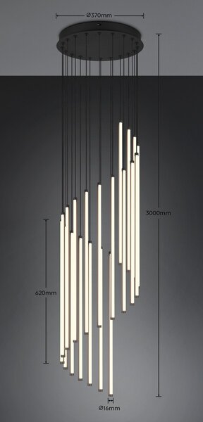 Trio 330632032 LED závesné stropné svietidlo BAXTER | 70W integrovaný LED zdroj | 8300lm | 2300+3000+4000K | Trio - SwitchDimmer