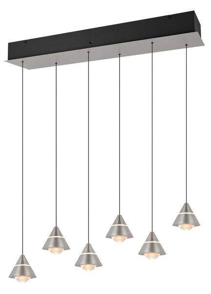 Trio 337010607 LED závesné stropné svietidlo ROMEO | 7W integrovaný LED zdroj | 700lm | 2300+3000+4000K | sťahovacie