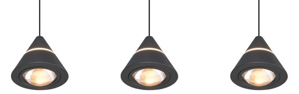 Trio 337010332 LED závesné stropné svietidlo ROMEO | 7W integrovaný LED zdroj | 700lm | 2300+3000+4000K | sťahovacie