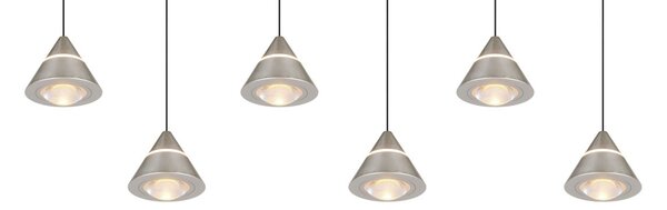 Trio 337010607 LED závesné stropné svietidlo ROMEO | 7W integrovaný LED zdroj | 700lm | 2300+3000+4000K | sťahovacie