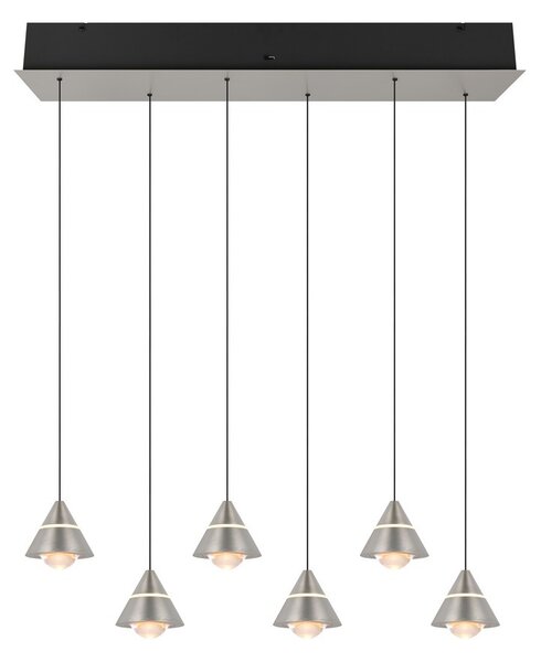 Trio 337010607 LED závesné stropné svietidlo ROMEO | 7W integrovaný LED zdroj | 700lm | 2300+3000+4000K | sťahovacie