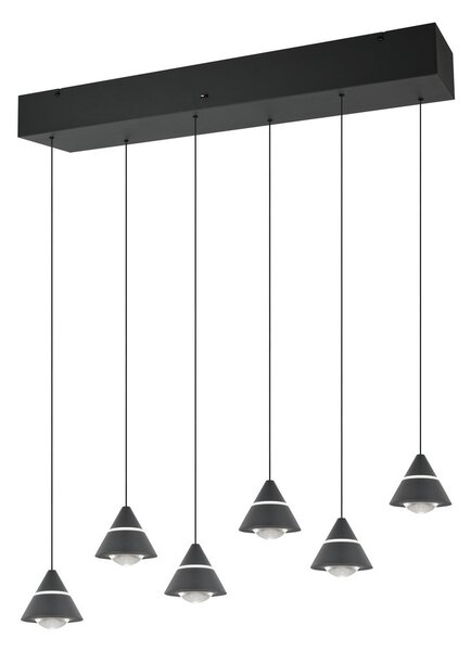 Trio 337010632 LED závesné stropné svietidlo ROMEO | 7W integrovaný LED zdroj | 700lm | 2300+3000+4000K | sťahovacie
