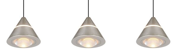 Trio 337010307 LED závesné stropné svietidlo ROMEO | 7W integrovaný LED zdroj | 700lm | 2300+3000+4000K | sťahovacie