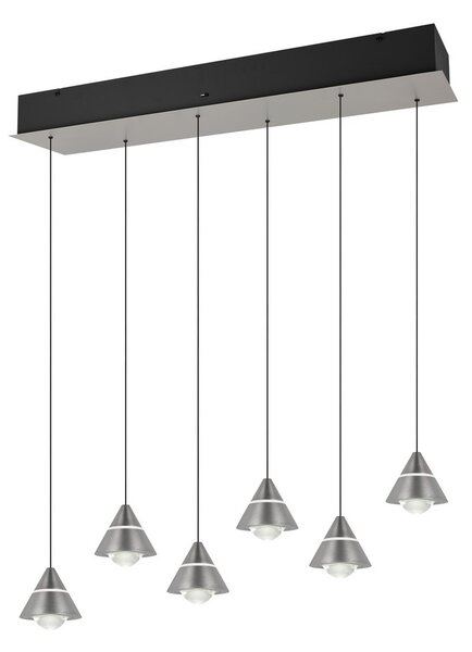 Trio 337010607 LED závesné stropné svietidlo ROMEO | 7W integrovaný LED zdroj | 700lm | 2300+3000+4000K | sťahovacie