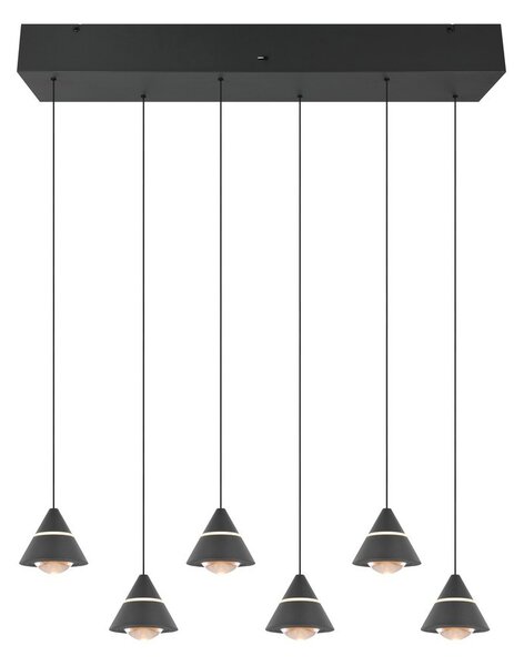 Trio 337010632 LED závesné stropné svietidlo ROMEO | 7W integrovaný LED zdroj | 700lm | 2300+3000+4000K | sťahovacie