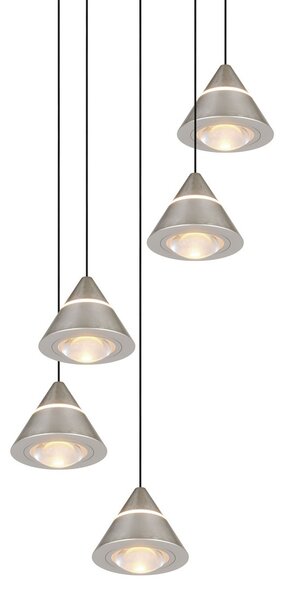 Trio 337030507 LED závesné stropné svietidlo ROMEO | 7W integrovaný LED zdroj | 700lm | 2300+3000+4000K | sťahovacie