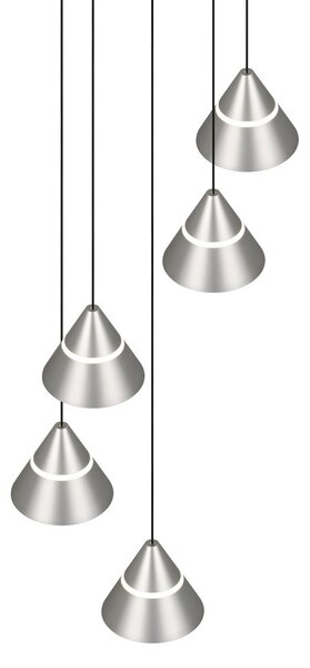 Trio 337030507 LED závesné stropné svietidlo ROMEO | 7W integrovaný LED zdroj | 700lm | 2300+3000+4000K | sťahovacie