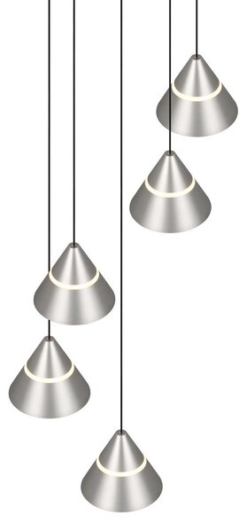 Trio 337030507 LED závesné stropné svietidlo ROMEO | 7W integrovaný LED zdroj | 700lm | 2300+3000+4000K | sťahovacie