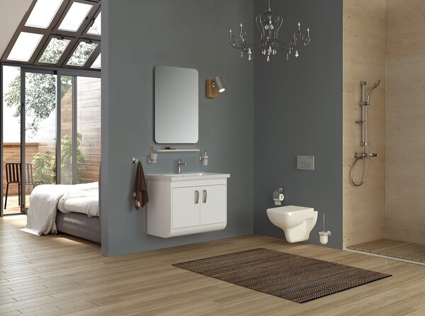 Aqualine Aqualine, BENE závesná WC misa, 35,5x51 cm, biela, BN320