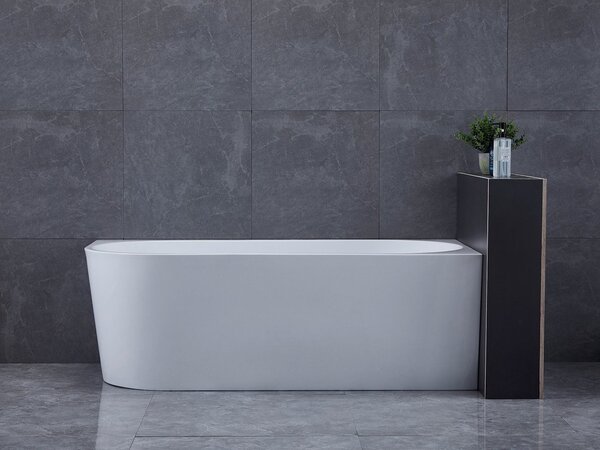 Aqualine Aqualine, TIBERA R rohová stojaca vaňa 170x80cm, biela, E1015