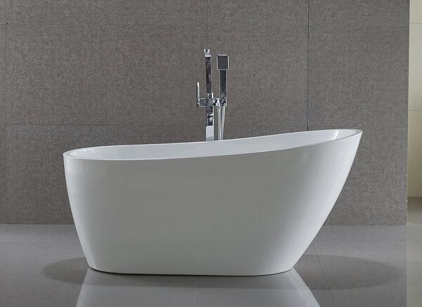 Aqualine Aqualine, TISA voľne stojaca vaňa 150x75 cm, biela, E1575