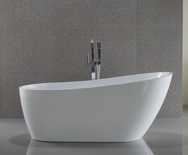 Aqualine Aqualine, TISA voľne stojaca vaňa 170x80 cm, biela, E1780