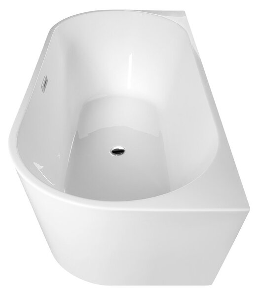 Aqualine Aqualine, TAJO nástenná stojaca vaňa 170x80cm, biela, E1980