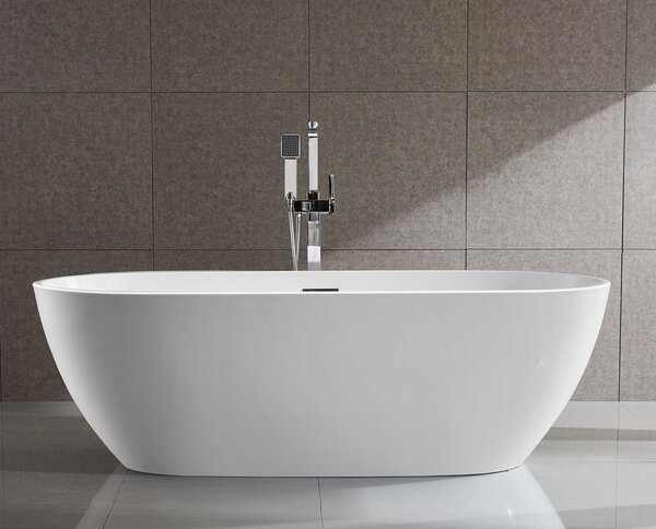 Aqualine Aqualine, DOURO voľne stojaca vaňa 180x80cm, biela, E1880