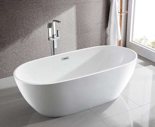 Aqualine Aqualine, DOURO voľne stojaca vaňa 180x80cm, biela, E1880
