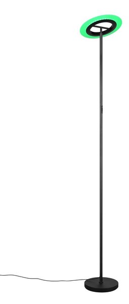 Trio R43411132 LED stojacia lampa SANBA | 17W integrovaný LED zdroj | 1900lm | 2700-6500K | diaľkové ovládanie | stmievač | rgb - farebné