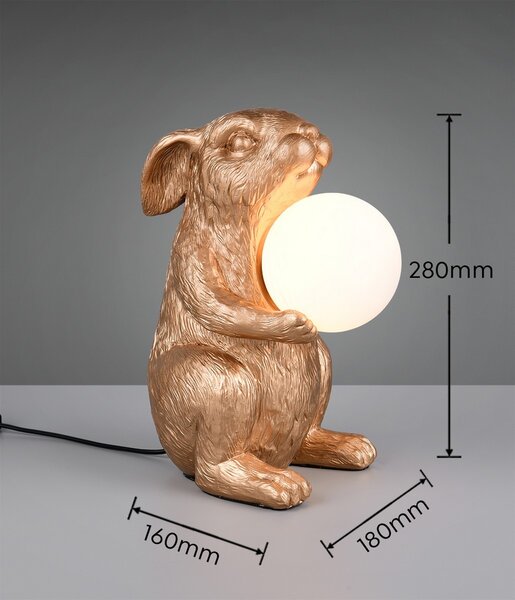 Trio R56511079 stolná lampička RABBIT | 5W G9 | vypínač