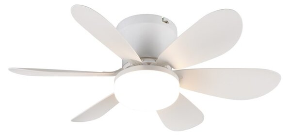 Trio R67462131 LED ventilátor s osvetlením LUND | 8W integrovaný LED zdroj | 850lm | 2700-6500K | vypínač | ventilátor | diaľkové ovládanie | stmievač