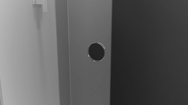 Polysan Polysan, MODULAR SHOWER zástena s pojazdy 1000 mm, čierna, MS5-100B
