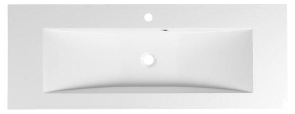 Sapho Sapho, YUKON umývadlo 120x45cm, liaty mramor, biela, YU121