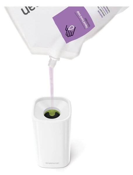 Biely oceľový dávkovač mydla 295 ml Pulse – simplehuman
