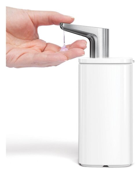 Biely oceľový dávkovač mydla 295 ml Pulse – simplehuman