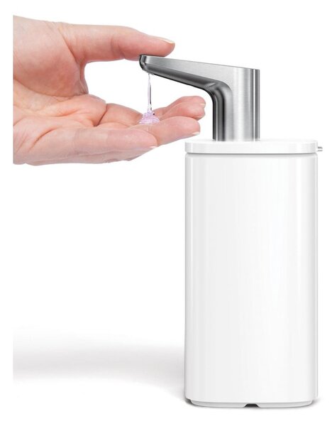 Biely oceľový dávkovač mydla 295 ml Pulse – simplehuman