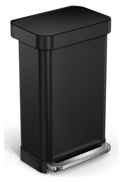 Pedálový oceľový odpadkový kôš 45 l – simplehuman