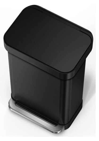 Pedálový oceľový odpadkový kôš 45 l – simplehuman