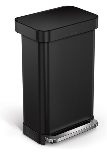Pedálový oceľový odpadkový kôš 45 l – simplehuman