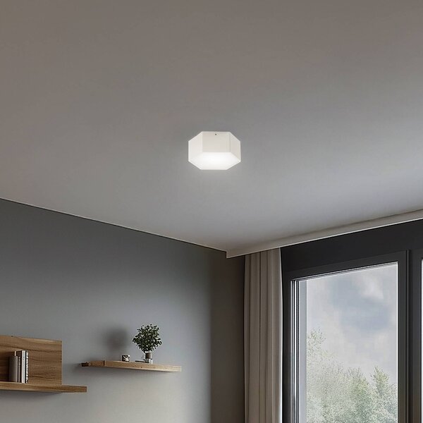 Stropné LED svetlo Libre, krémovo biele, oceľ, 3 000 K, Biela / opálová, Obývacia izba / jedáleň, kov, Stropné svetlo
