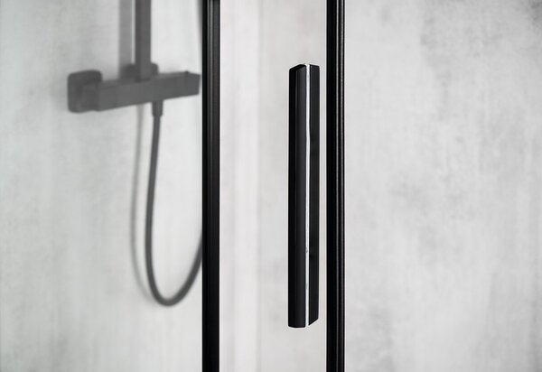 Polysan Polysan, ALTIS LINE BLACK obdĺžniková sprchová zástena 1100x800 mm, L/P varianta, AL3912BAL5912B