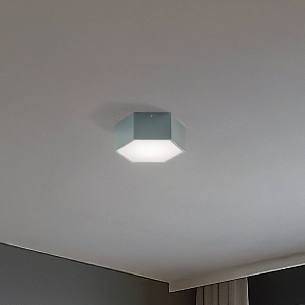 Stropné LED svetlo Libre, šalviová zelená, oceľ, 3 000 K, Zelená, Obývacia izba / jedáleň, kov, Stropné svetlo