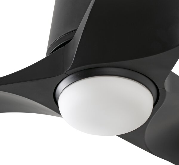 FARO 33827WT1S - LED stmievateľný ventilátor HEY TUB S 10W/230V CCT, priemer 90 cm, čierny WT, s diaľkovým ovládaním