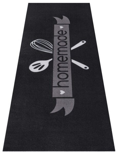 Koberec / Behúň Hanse Home Cook & Clean Homemade Kitchen čierny / biely / sivý