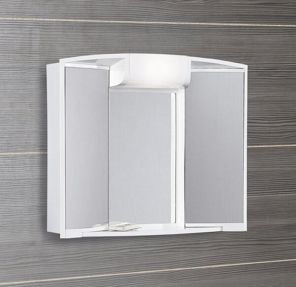Aqualine Aqualine, ANGY galérka 59x50x15cm, 1x12W, biela plast, 541202