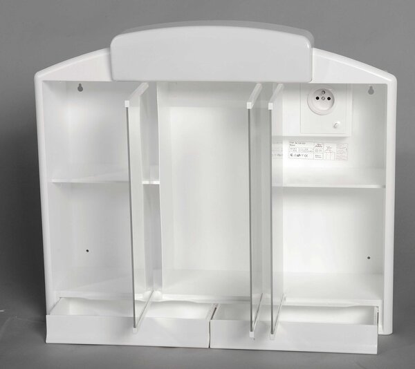 Aqualine Aqualine, RANO galérka 59x51x16cm, 2x12W, biela plast, 541302