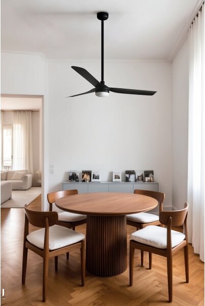 FARO 33815WT-21-LED Stmievateľný stropný ventilátor PUNT M LED/18W/230V, čierny, priemer 132 cm, WT + DO
