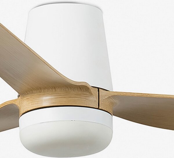 FARO 33829WT1S-LED Stmievateľný ventilátor PUNT TUB M 18W/230V CCT pr. 132 cm béžová/biela WT + DO