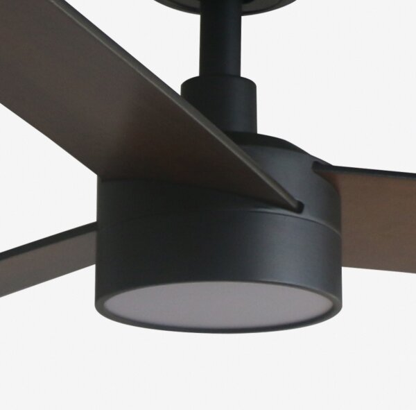 FARO 34298WT1S-LED Stmievateľný ventilátor RUDDER L 18W/230V CCT priemer 132 cm hnedá/čierna WT + DO