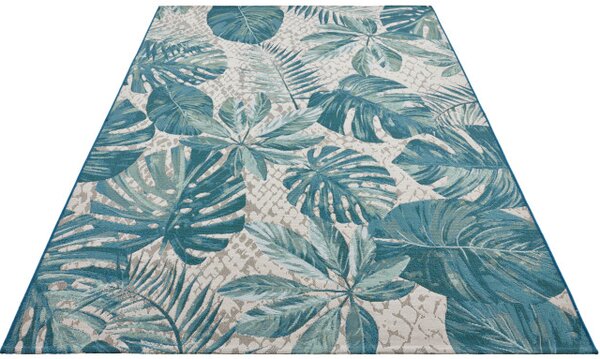 Koberec Hanse Home Flair Tropical Leaves tyrkysový