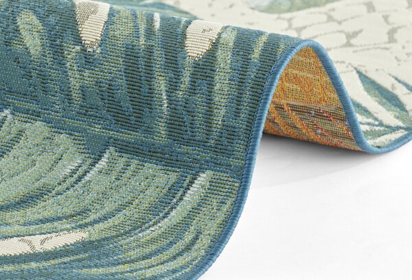 Koberec Hanse Home Flair Tropical Leaves tyrkysový