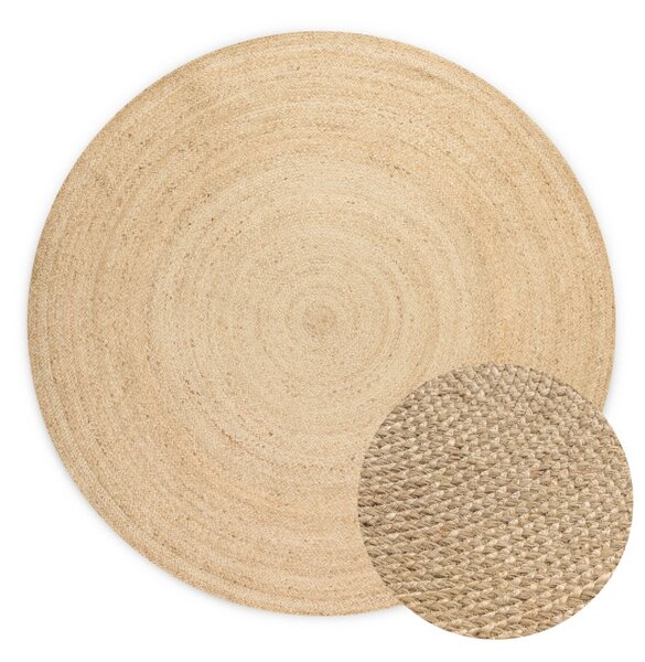 Koberec Hanse Home Jute Braided Rangpur naturálny / ivory