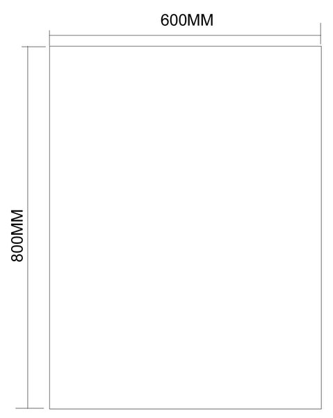 Aqualine Aqualine, Zrkadlo 60x80cm, obdĺžnik, bez uchytenia, 22493