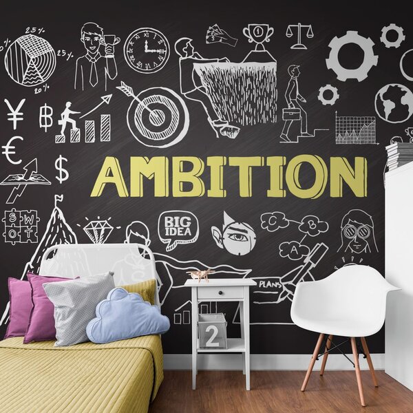 Tapeta motivačná tabuľa - Ambition