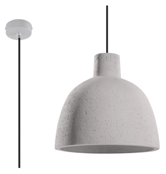 Svetlosivé závesné svietidlo ø 28 cm Filippo – Nice Lamps