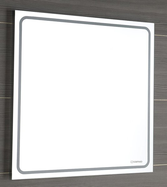 Sapho Sapho, Zrkadlo GEMINI s LED osvetlením 55x55cm, GM055