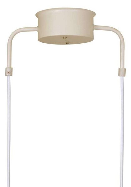 Globen Lighting závesné svietidlo CURVE 5, béžová, 5-pl., 165 cm, Krémová / jantárovo žltá, Obývacia izba / jedáleň, kov, Vintage, Závesné svietidlo