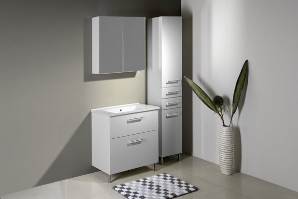 Aqualine Aqualine, VEGA galérka 80x70x18cm, biela, VG080