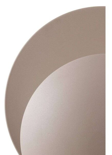 Globen Lighting stolová lampa ORBIT, béžová, výška 32 cm, Krémová / jantárovo žltá, Obývacia izba / jedáleň, kov, Dizajn, Stojacie svietidlo